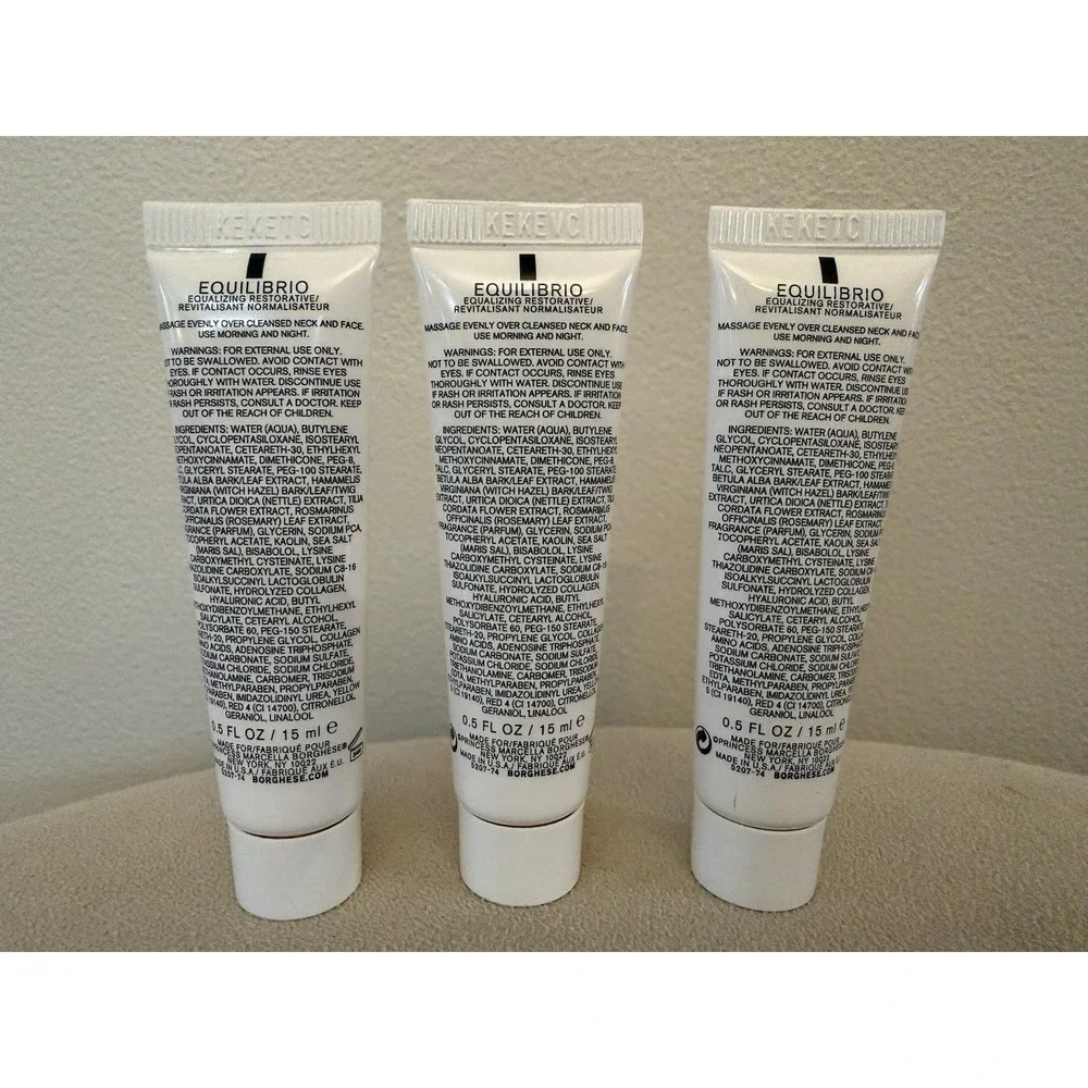 Borghese Equilibrium Equalizing‎ Restorative Oil Free Moisturizer Set Of 3
